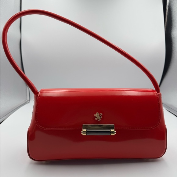 Pratesi Handbags - Pratesi Firenze Barchetta Red Patent Leather Shoulder Bag